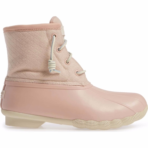 rose dust sperry duck boots